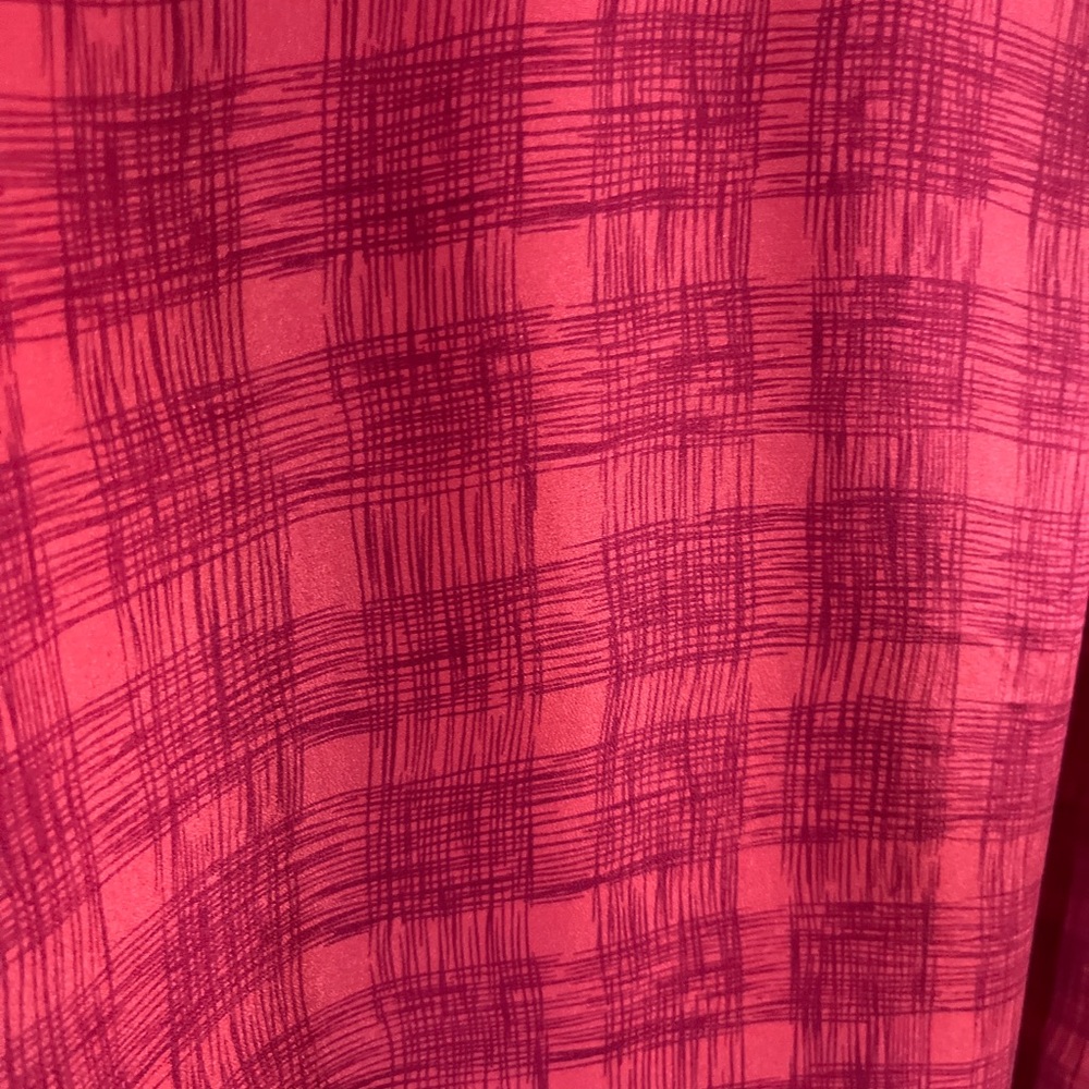 Anthropologie Girls from Savoy Goji Plaid Silk Dress Size 6 - Picture 5 of 9